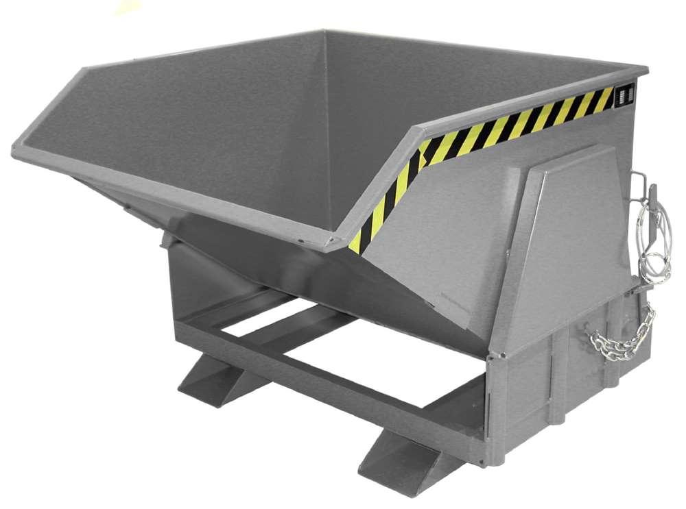 Produktbild Bauer Kippbehälter BK 100 lackiert in der Farbe Mausgrau bild 1