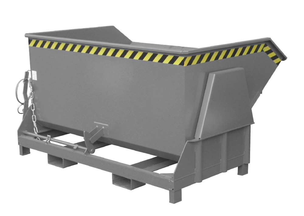 Produktbild Bauer Kippbehälter BK 150 lackiert in der Farbe Mausgrau