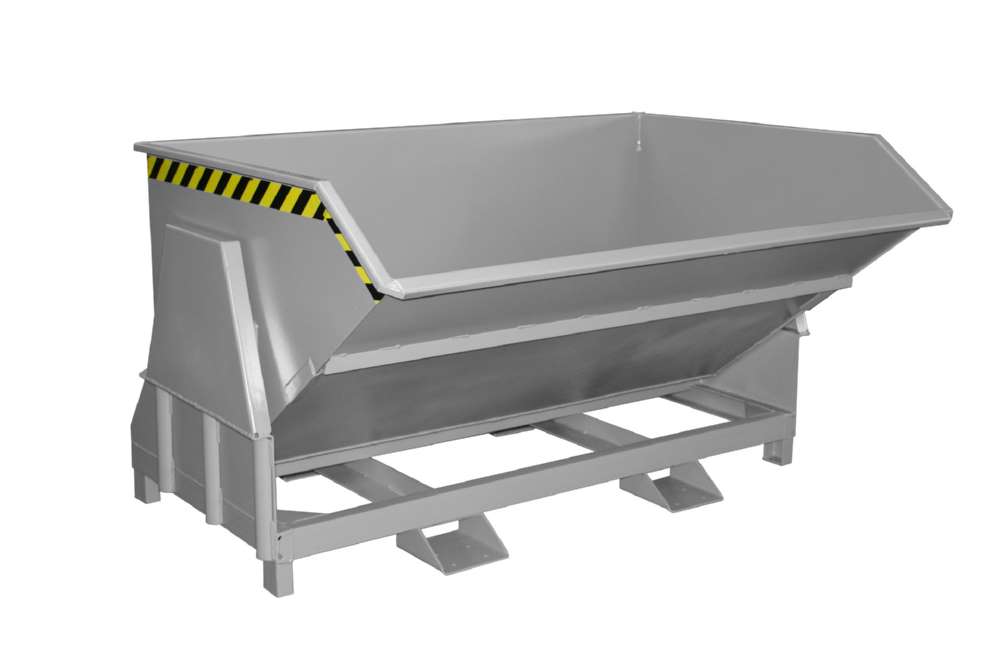 Produktbild Bauer Kippbehälter BK 150 lackiert in der Farbe Mausgrau bild 2