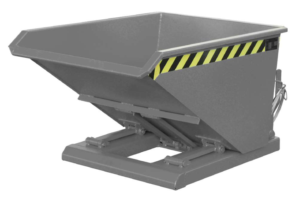 Produktbild Bauer Kippbehälter NK 30 lackiert in der Farbe Mausgrau