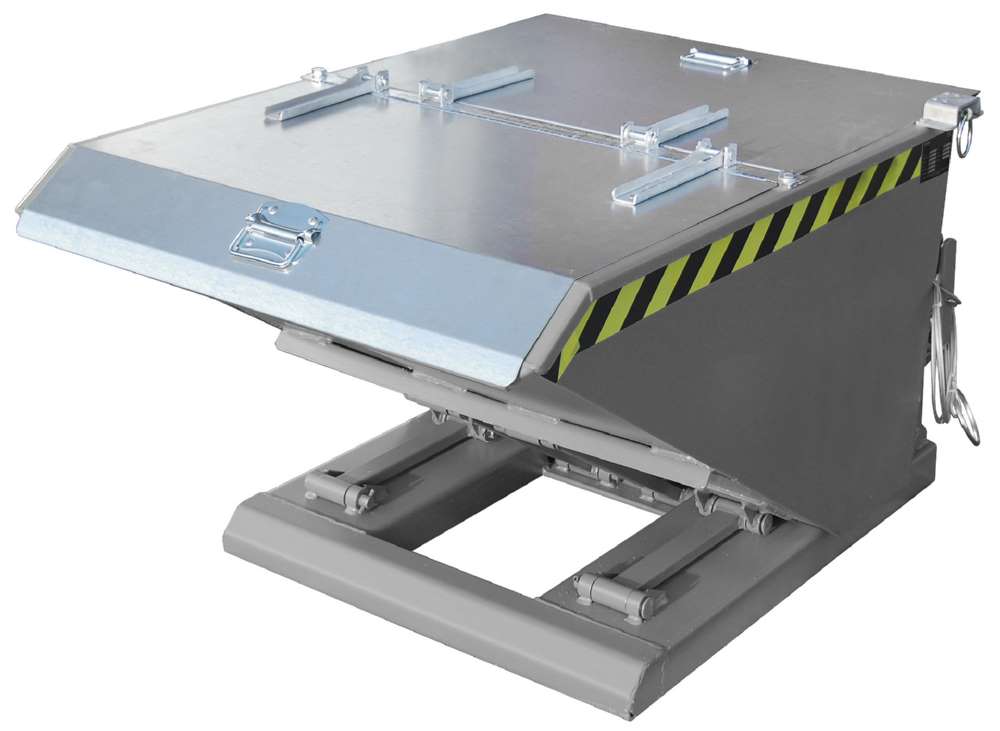 Produktbild Bauer Kippbehälter NK 30 lackiert in der Farbe Mausgrau bild 2