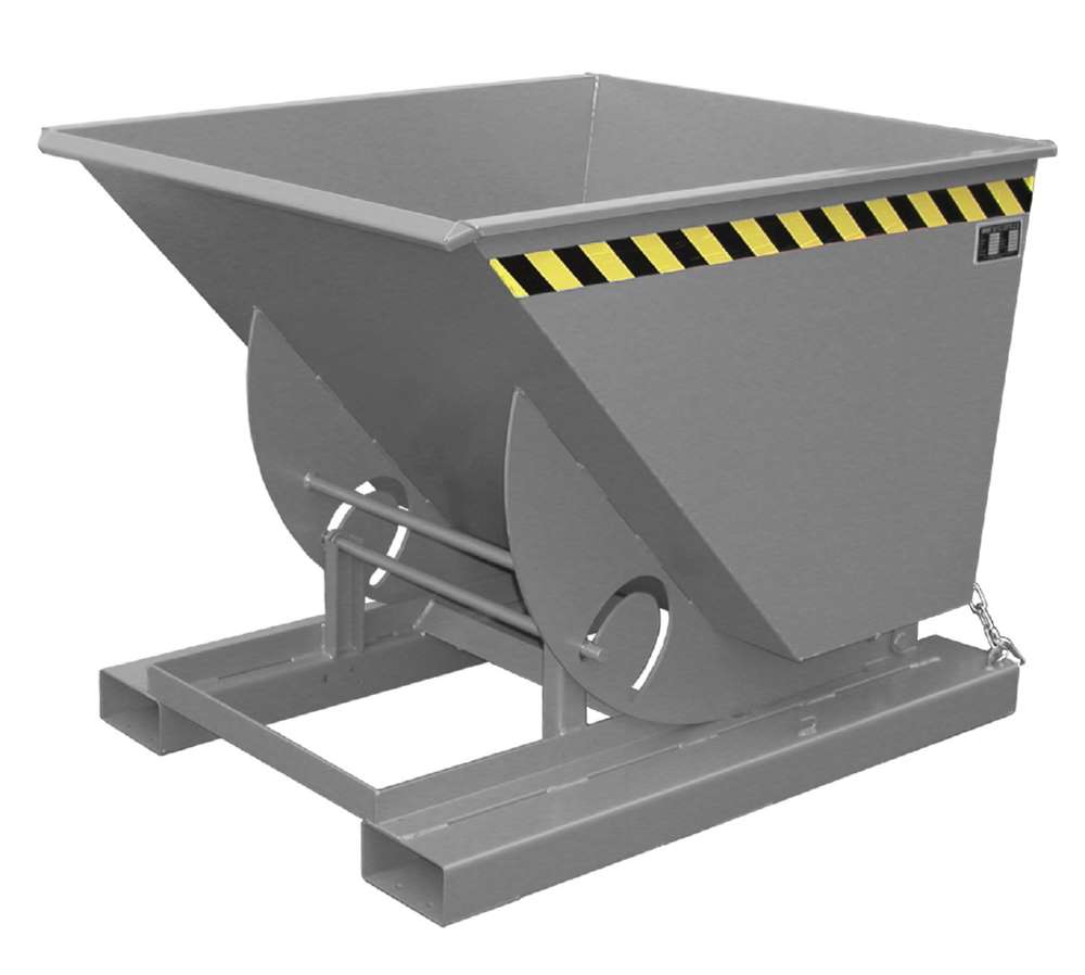 Produktbild Bauer Kippbehälter mit Abrollmechanismus AK 75 lackiert in der Farbe Mausgrau