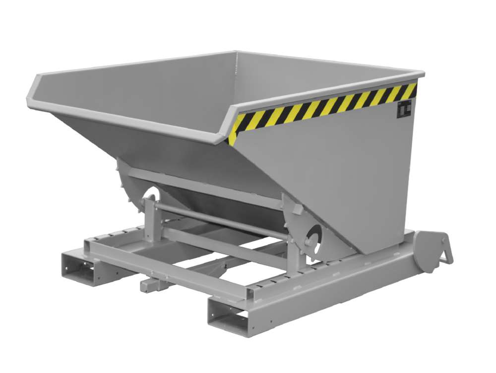 Produktbild Bauer Kippbehälter 4A 600 lackiert in der Farbe Mausgrau bild 2