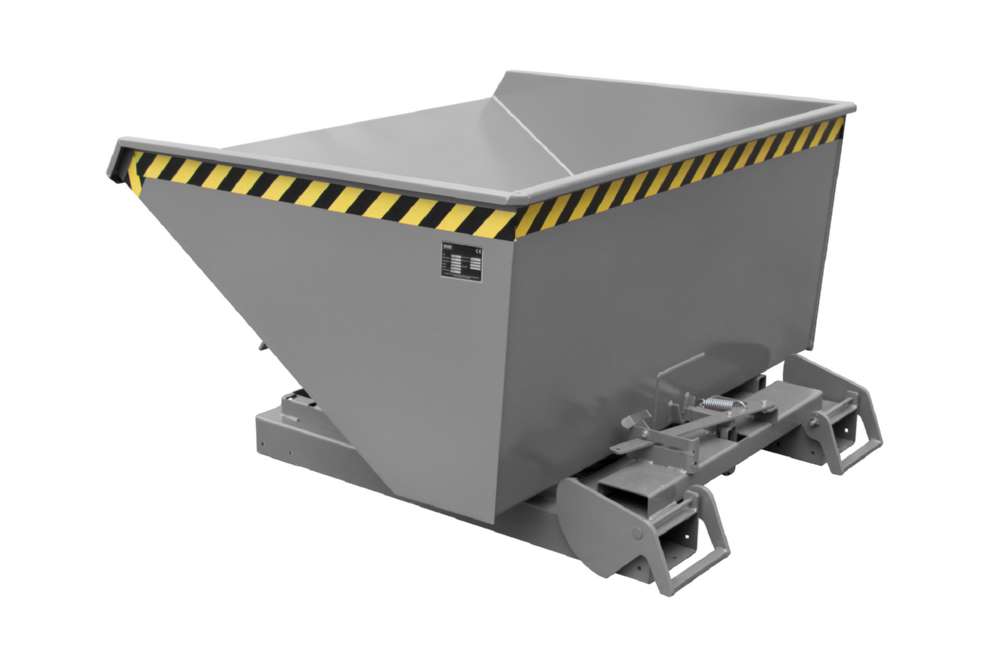 Produktbild Bauer Kippbehälter 4A 900 mit Abrollmechanismus lackiert in der Farbe Mausgrau bild 2