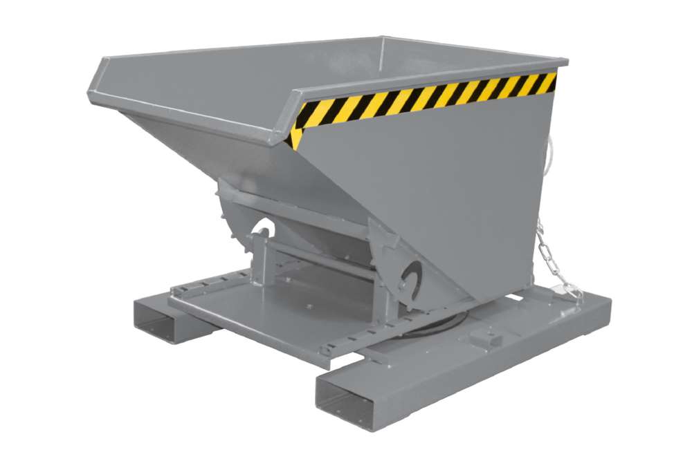 Produktbild Bauer Kippbehälter 3S 300 lackiert in der Farbe Mausgrau