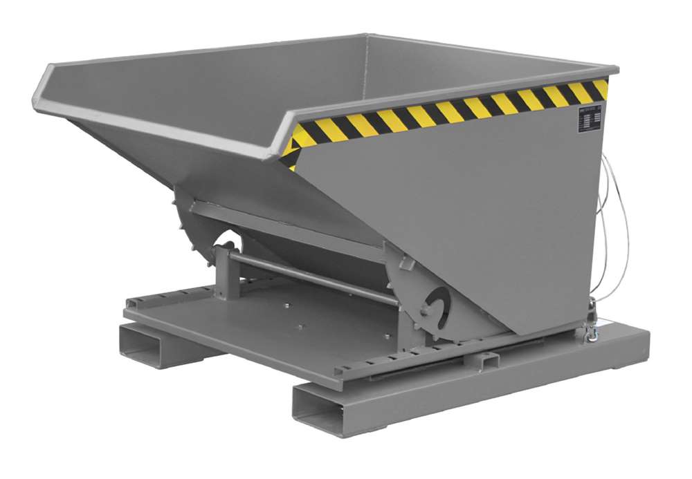 Produktbild Bauer Kippbehälter 3S 600 lackiert in der Farbe Mausgrau