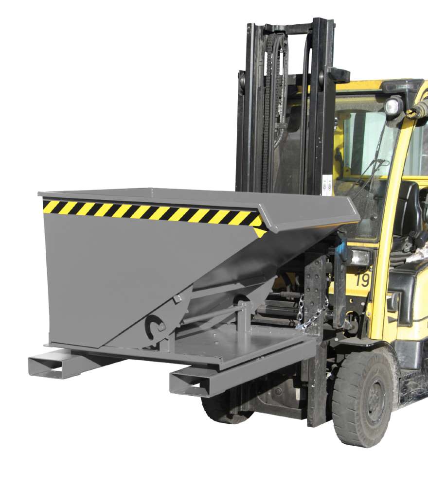 Produktbild Bauer Kippbehälter 3S 600 lackiert in der Farbe Mausgrau bild 2