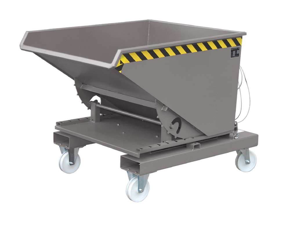 Produktbild Bauer Kippbehälter 3S 600 lackiert in der Farbe Mausgrau bild 3