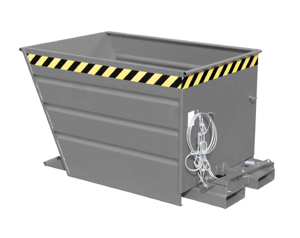 Produktbild Bauer Kippbehälter VG 550 lackiert in der Farbe Mausgrau