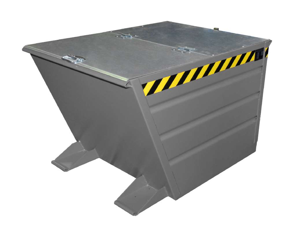 Produktbild Bauer Kippbehälter VG 550 lackiert in der Farbe Mausgrau bild 2