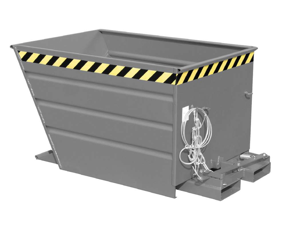 Produktbild Bauer Kippbehälter VG 900 lackiert in der Farbe Mausgrau