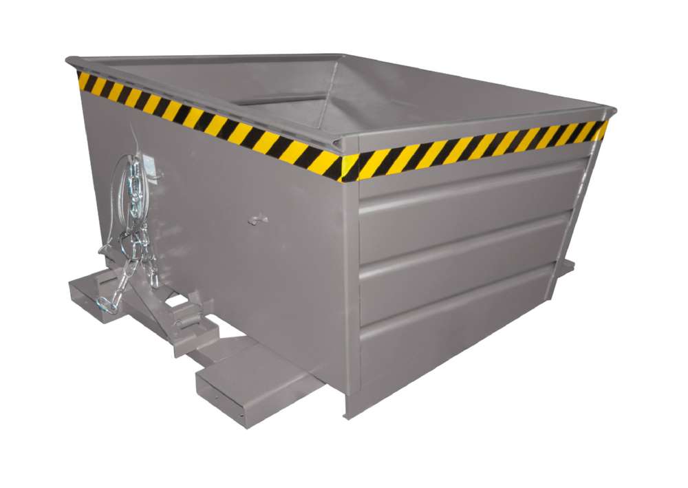 Produktbild Bauer Kippbehälter VD 800 lackiert in der Farbe Mausgrau