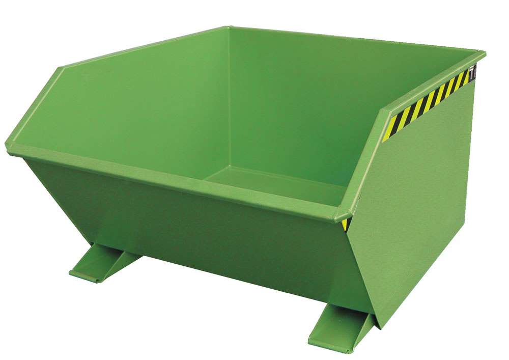 Produktbild Bauer Kippbehälter GU 1000 lackiert in der Farbe Resedagrün