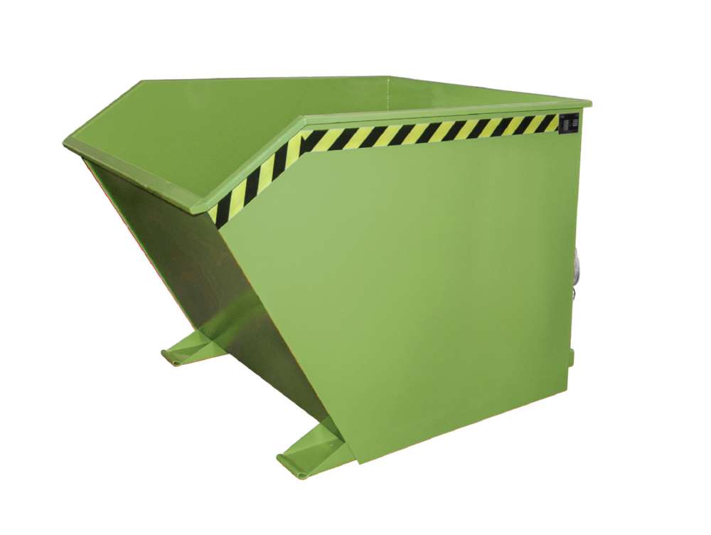 Produktbild Bauer Kippbehälter GU 1500 lackiert in der Farbe Resedagrün