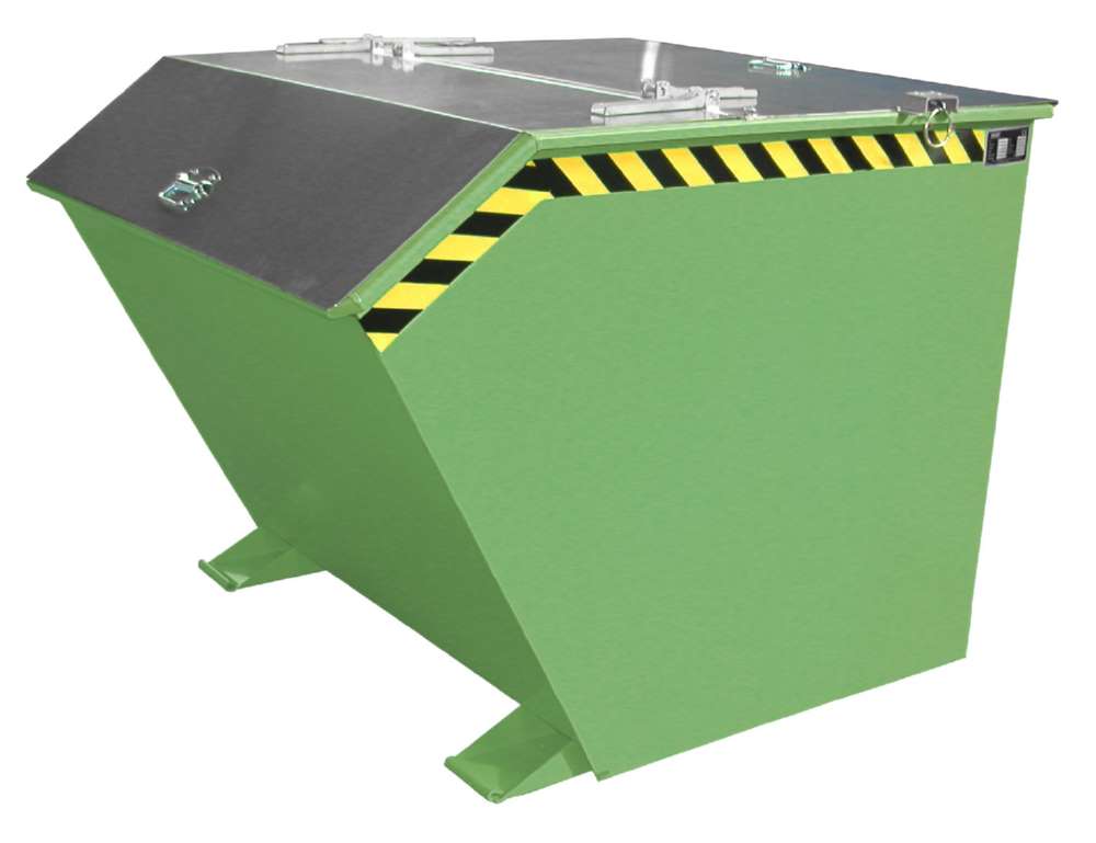 Produktbild Bauer Kippbehälter GU 1500 lackiert in der Farbe Resedagrün bild 3