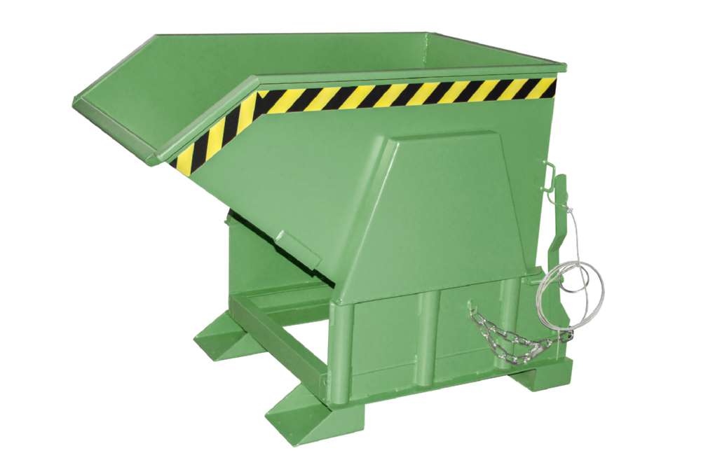 Produktbild Bauer Kippbehälter BK 50 lackiert in der Farbe Resedagrün