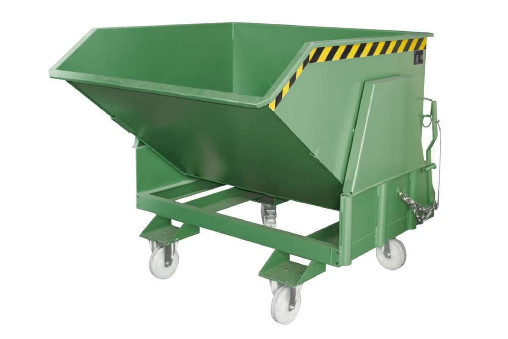 Produktbild Bauer Kippbehälter BK 100 lackiert in der Farbe Resedagrün bild 3