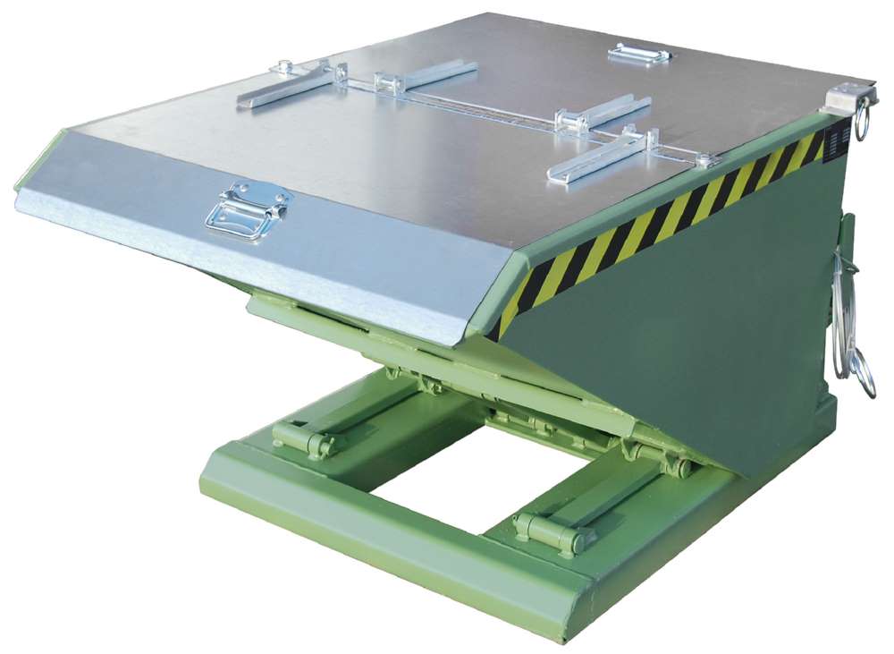 Produktbild Bauer Kippbehälter NK 30 lackiert in der Farbe Resedagrün bild 2