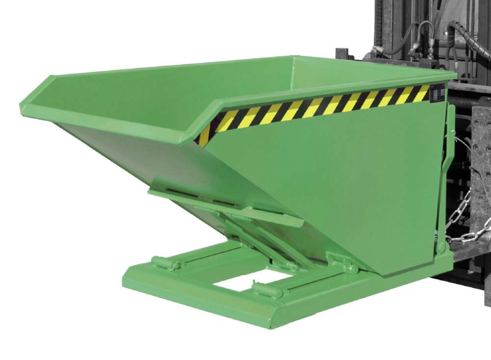 Produktbild Bauer Kippbehälter NK 50 lackiert in der Farbe Resedagrün