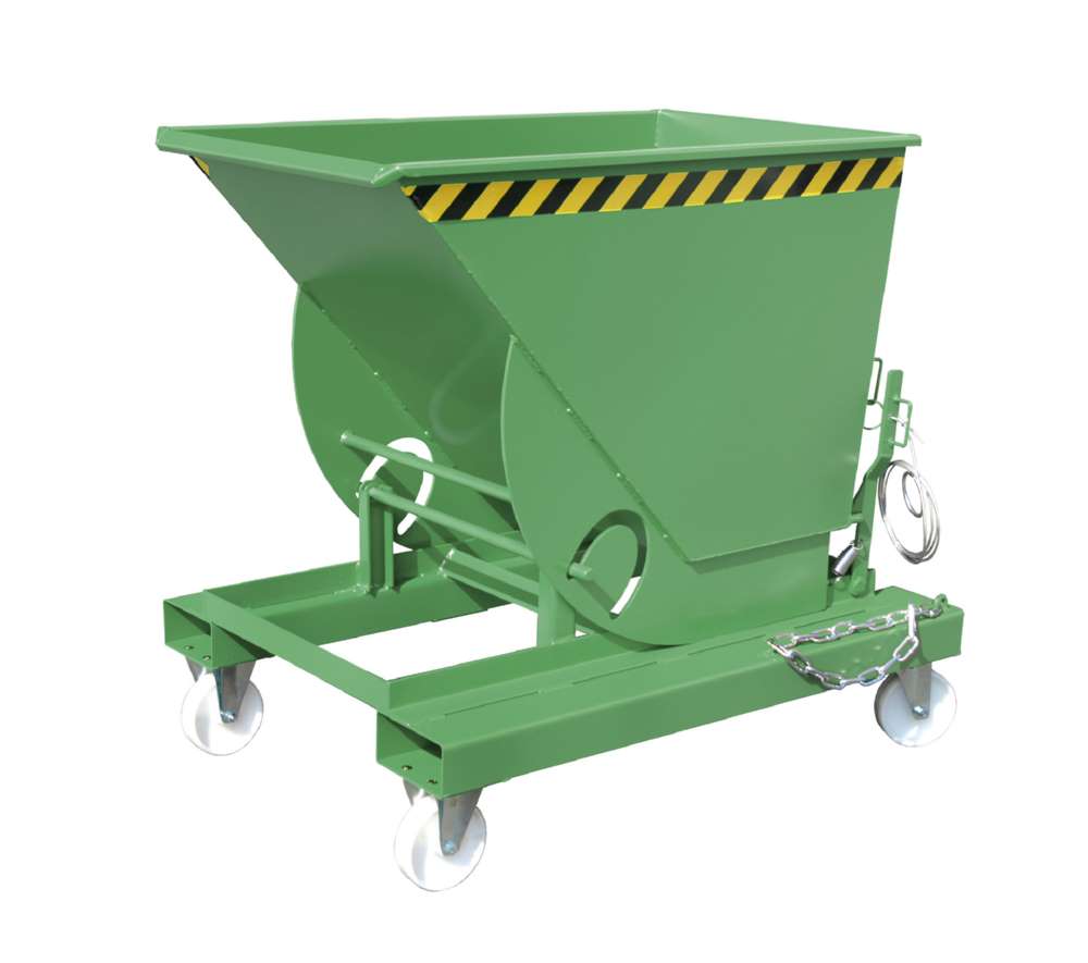 Produktbild Bauer Kippbehälter mit Abrollmechanismus AK 50 lackiert in der Farbe Resedagrün bild 2