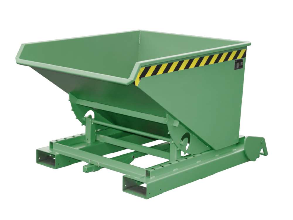 Produktbild Bauer Kippbehälter 4A 600 lackiert in der Farbe Resedagrün