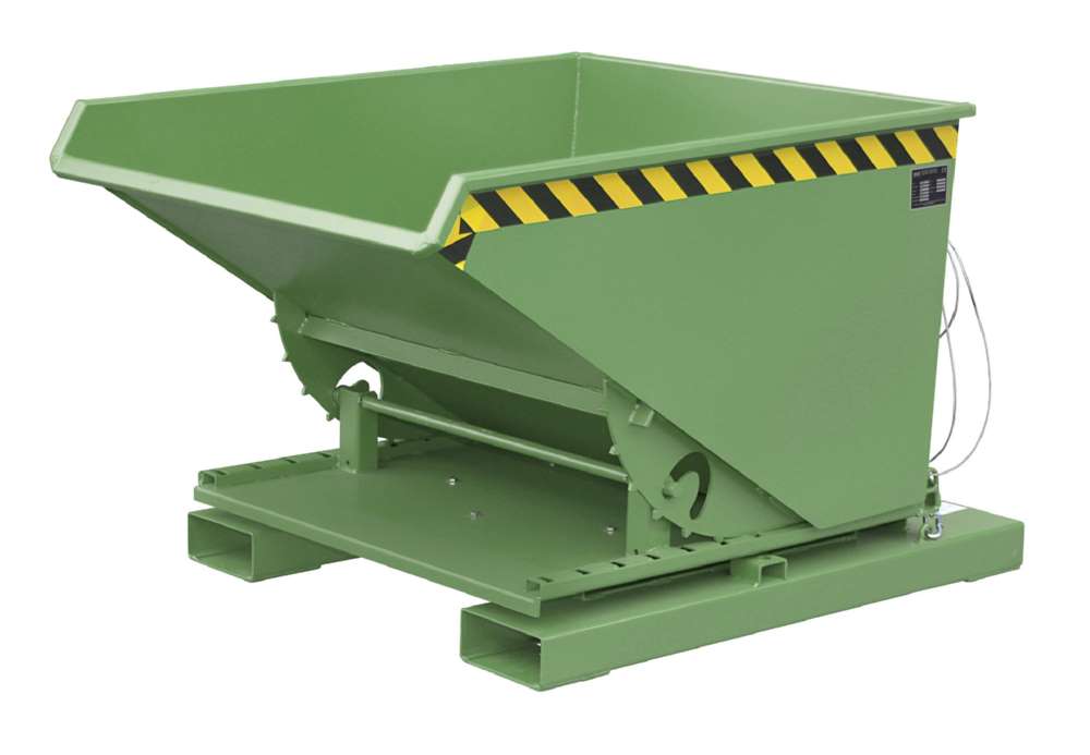 Produktbild Bauer Kippbehälter 3S 600 lackiert in der Farbe Resedagrün