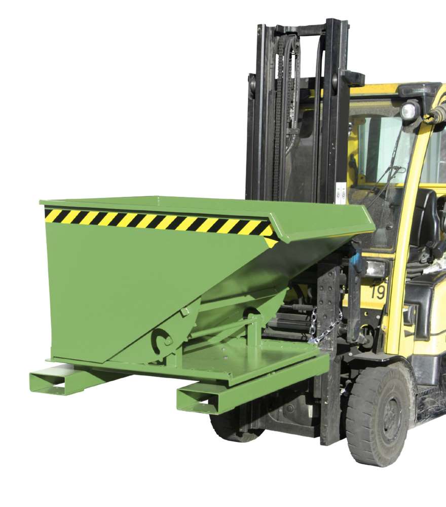 Produktbild Bauer Kippbehälter 3S 600 lackiert in der Farbe Resedagrün bild 2