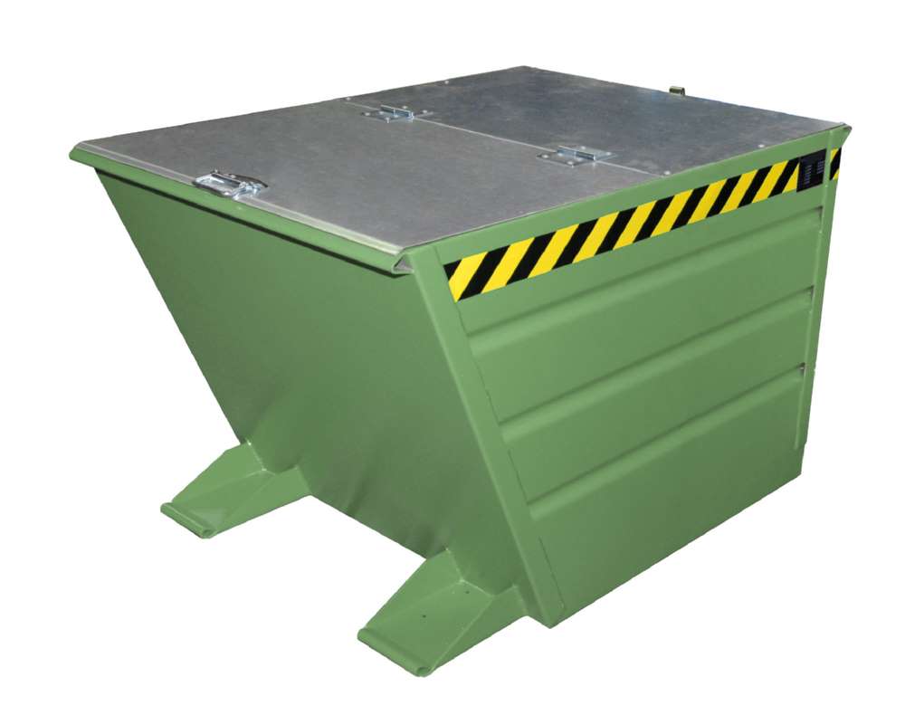 Produktbild Bauer Kippbehälter VG 550 lackiert in der Farbe Resedagrün bild 2