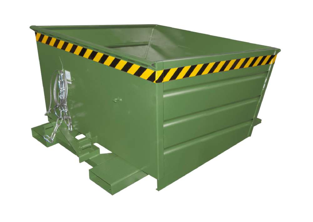 Produktbild Bauer Kippbehälter VD 800 lackiert in der Farbe Resedagrün