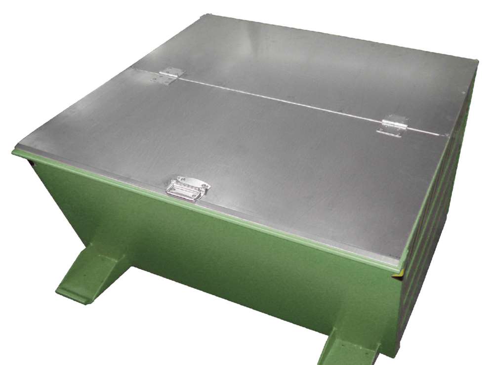 Produktbild Bauer Kippbehälter VD 800 lackiert in der Farbe Resedagrün bild 2