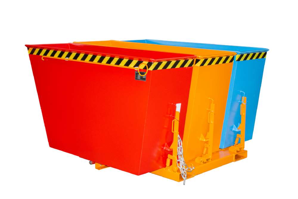 Produktbild Bauer Kippbehälter TRIO lackiert in gelborange 1675 x 1665 mm bild 4