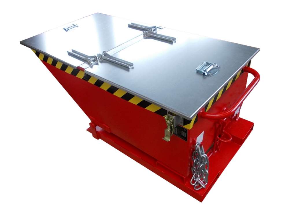 Produktbild Bauer Kippmulde KN 250 mit niedriger Schüttkante lackiert feuerrot bild 2