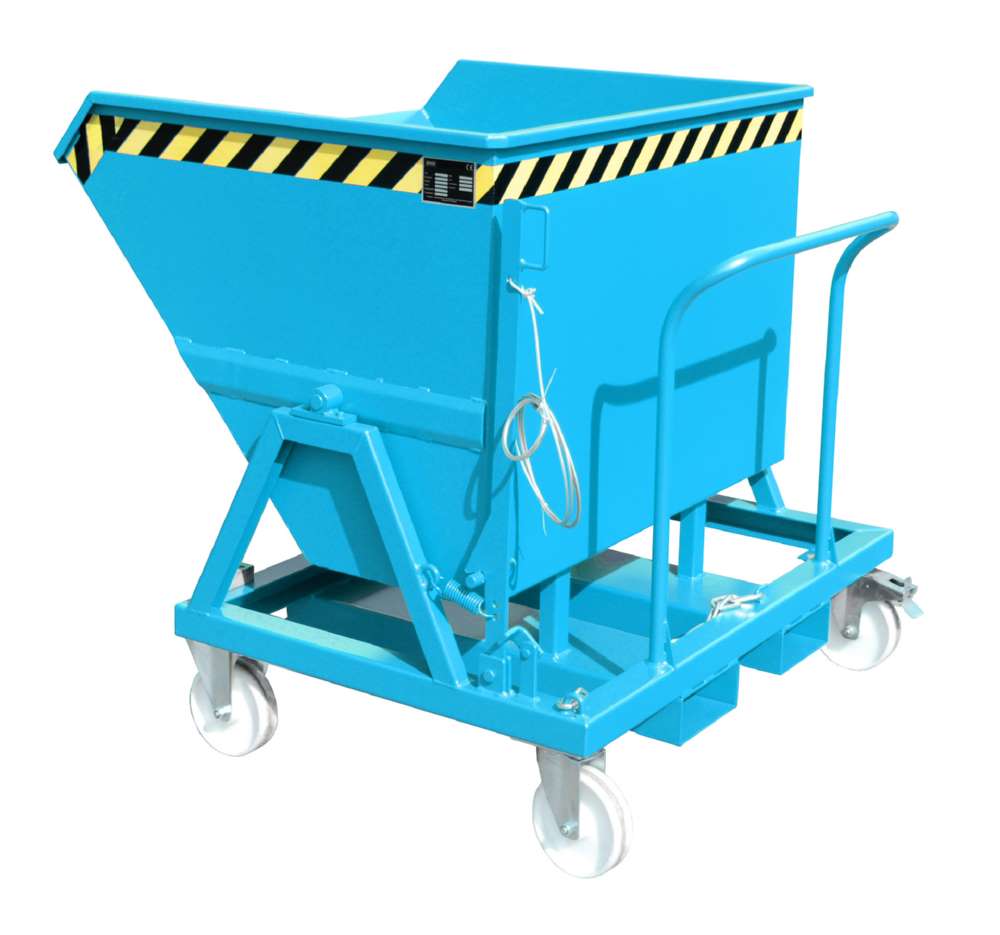 Produktbild Bauer Kippmulde KS 550 lackiert lichtblau 1200 x 1250 x 1165 mm