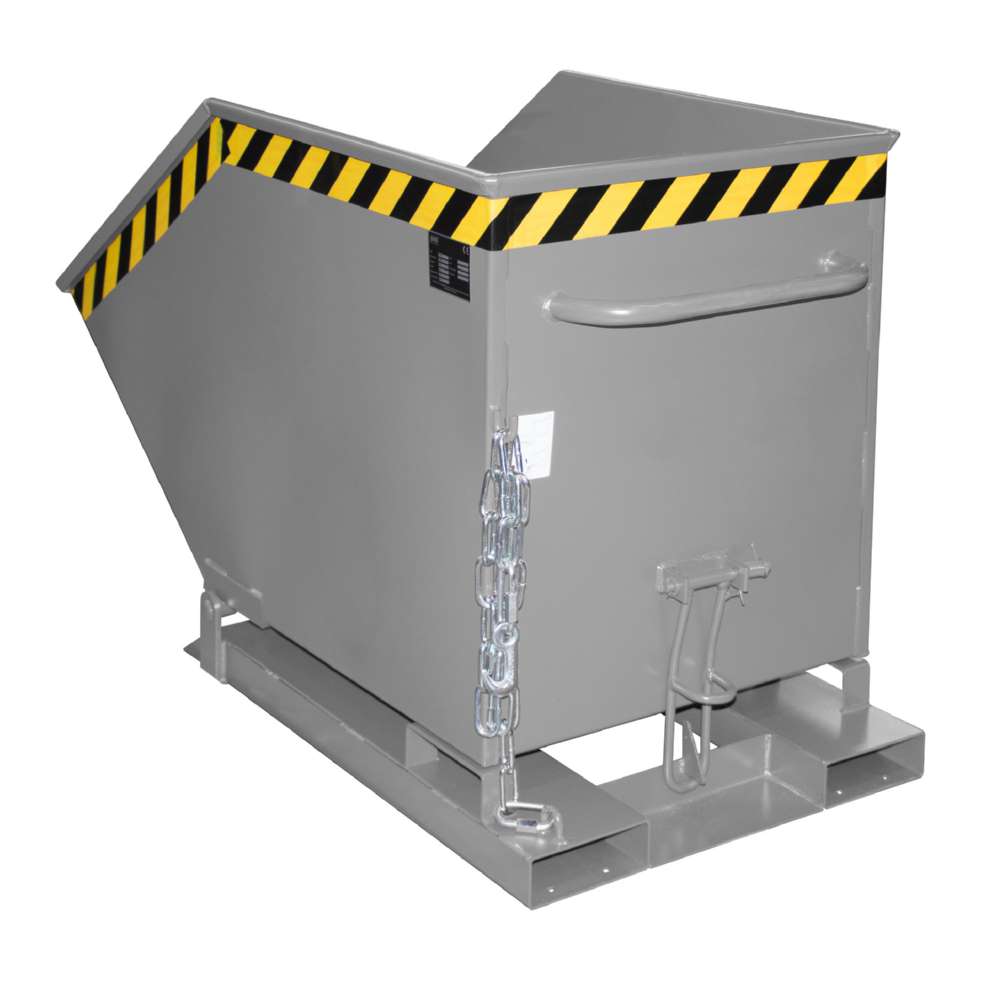 Produktbild Bauer Kippmulde KK 400 lackiert mausgrau 670 x 1320 x 840 mm bild 2