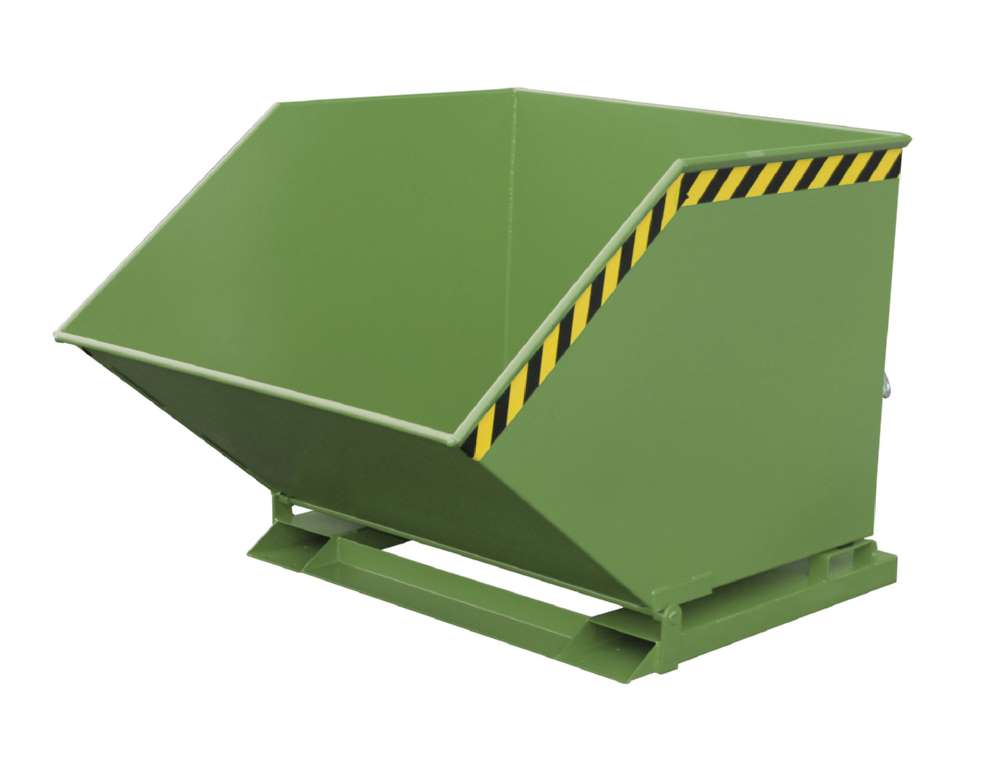 Produktbild Bauer Kippmulde KK 1000 mit niedriger Schüttkante lackiert resedagrün