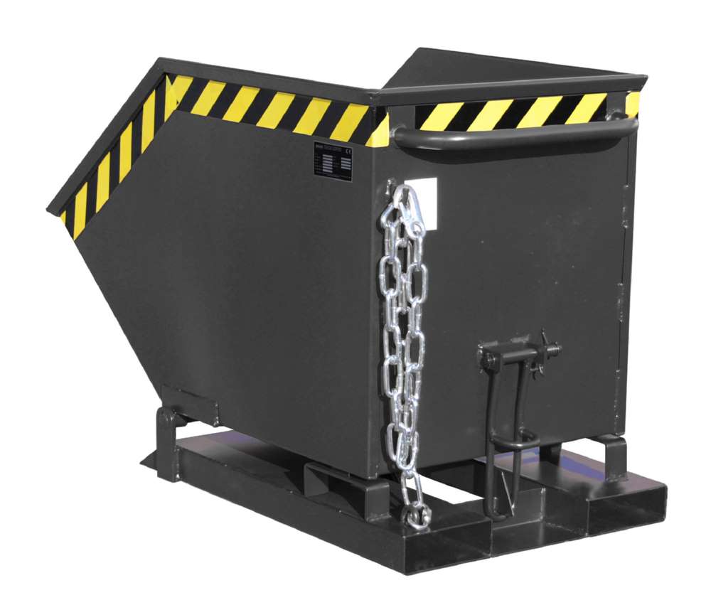 Produktbild Bauer Kippmulde KK 250 mit niedriger Schüttkante lackiert schwarzgrau bild 1