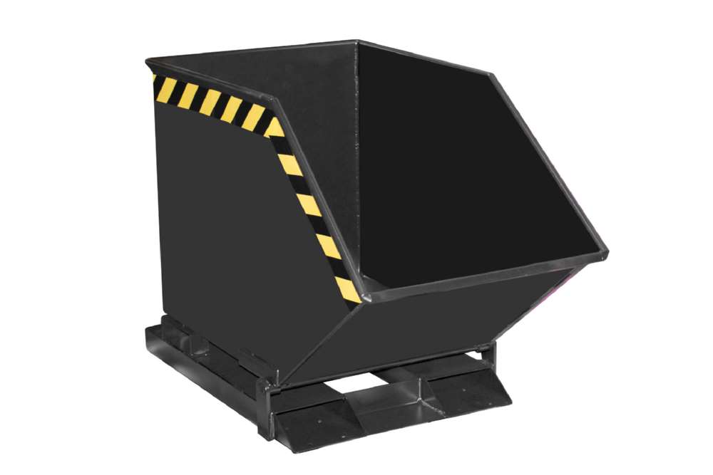 Produktbild Bauer Kippmulde KK 250 mit niedriger Schüttkante lackiert schwarzgrau bild 2