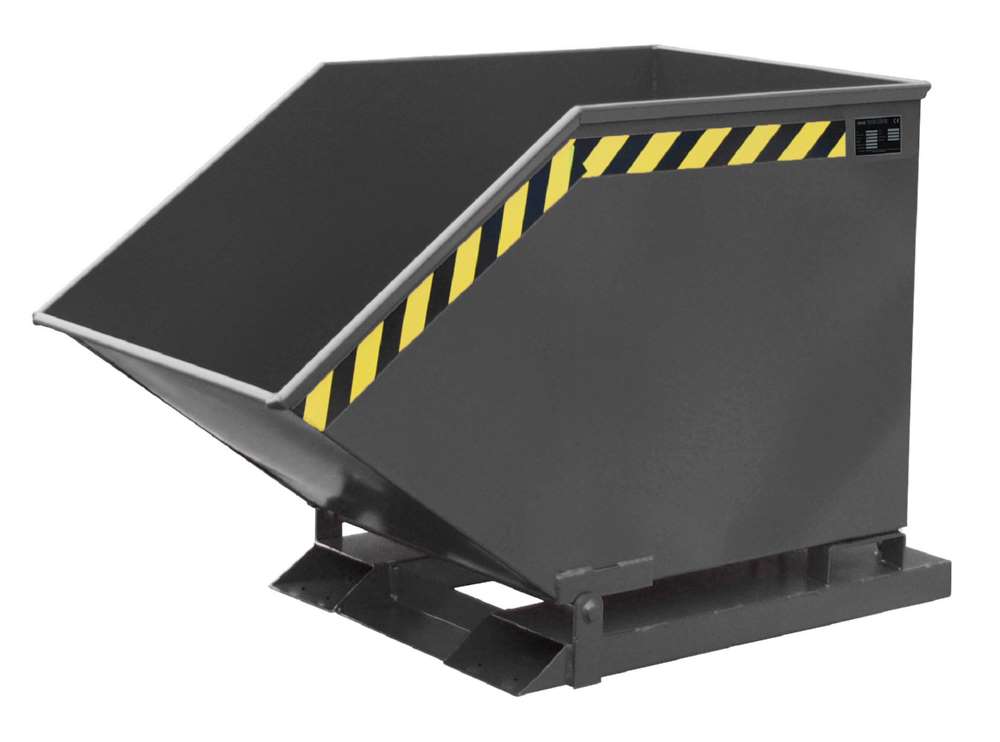 Produktbild Bauer Kippmulde KK 400 lackiert schwarzgrau 670 x 1320 x 840 mm