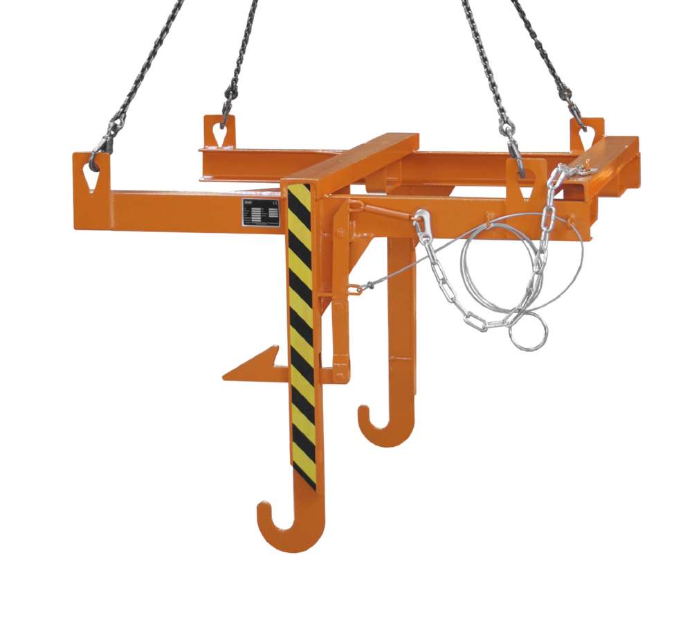 Produktbild Bauer Kipptraverse für Baustoffbehälter BBT gelborange für Kippen in jeder Höhe