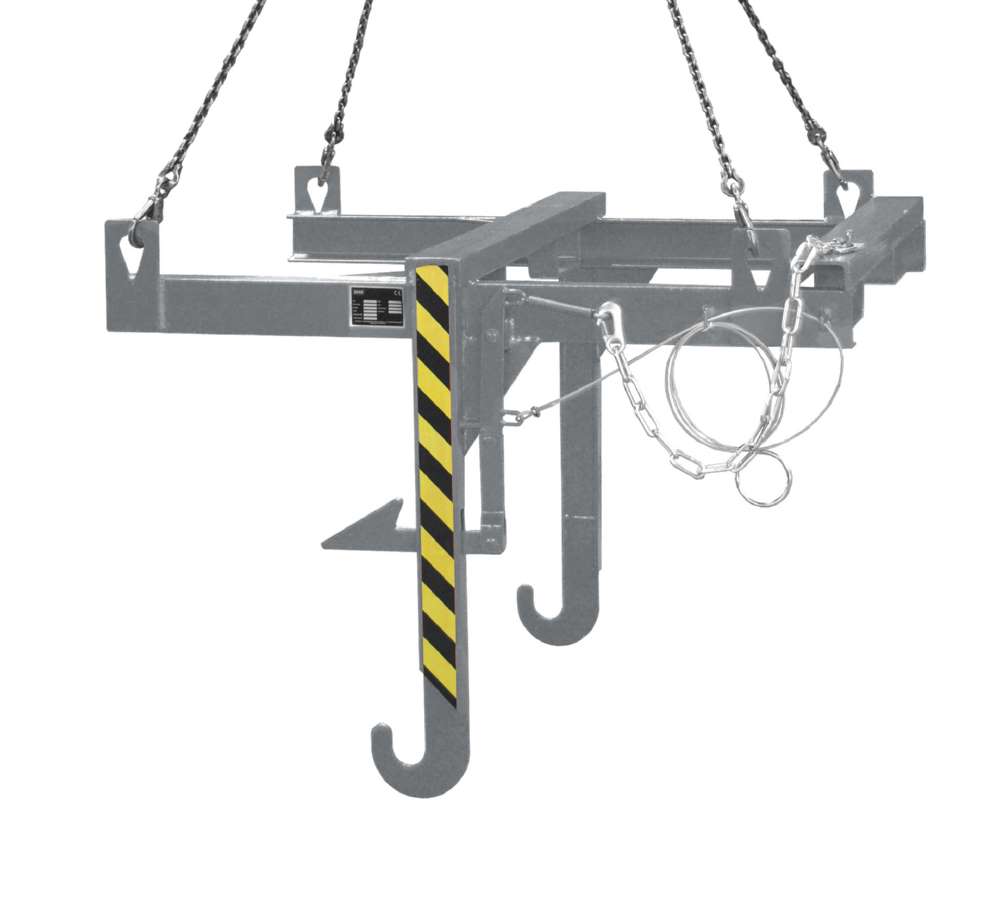 Produktbild Bauer Kipptraverse für Baustoffbehälter BBT mausgrau Kippen in jeder Höhe