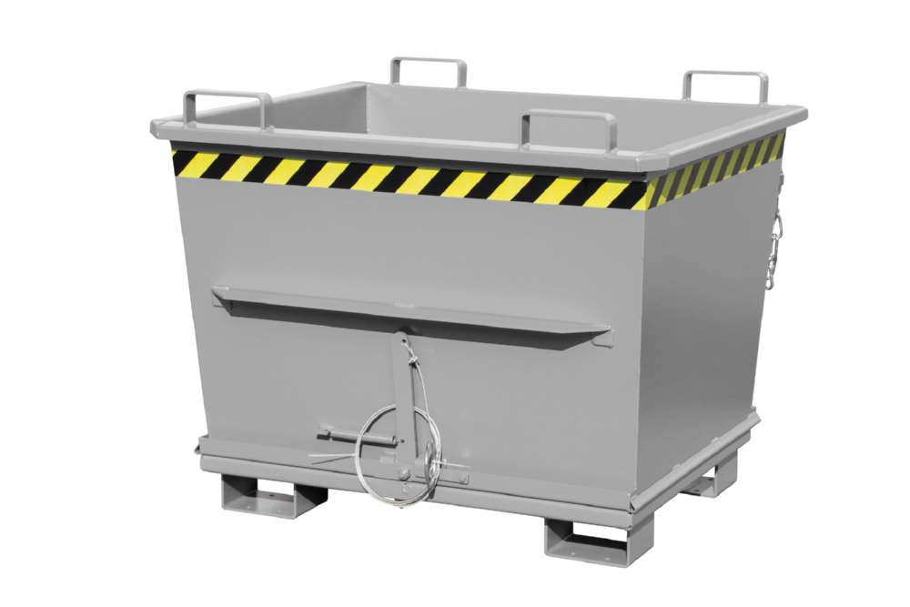 Produktbild Bauer Klappbodenbehälter BKB 700 lackiert mausgrau 1200 x 1040 x 970 mm