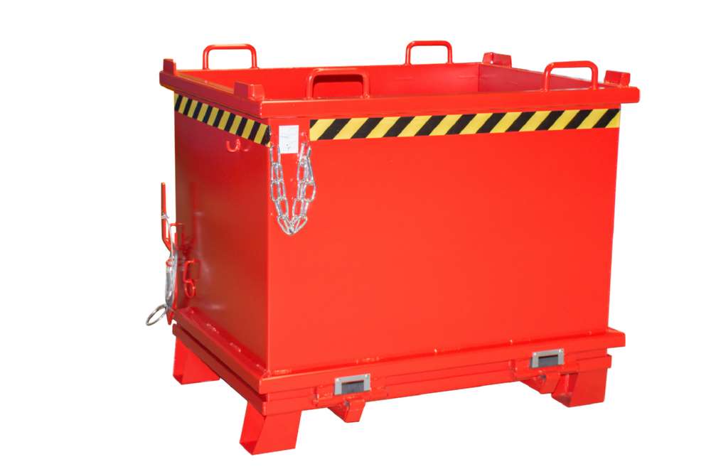 Produktbild Bauer Klappbodenbehälter SB 1000 lackiert in der Farbe Feuerrot bild 2