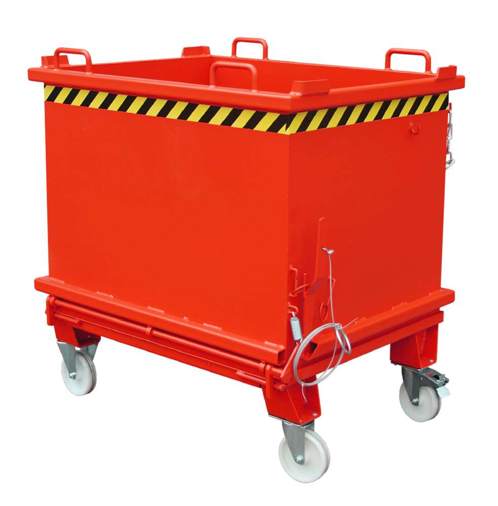 Produktbild Bauer Klappbodenbehälter SB 1000 lackiert in der Farbe Feuerrot bild 3