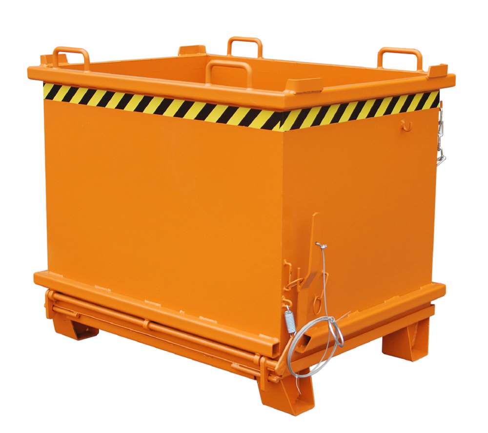 Produktbild Bauer Klappbodenbehälter SB 1000 lackiert in der Farbe Gelborange