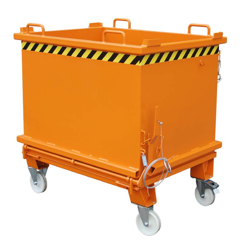 Produktbild Bauer Klappbodenbehälter SB 1000 lackiert in der Farbe Gelborange bild 3