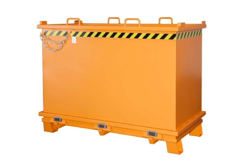 Produktbild Bauer Klappbodenbehälter SB 2000 lackiert in der Farbe Gelborange