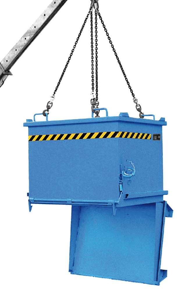 Produktbild Bauer Klappbodenbehälter SB 1000 lackiert in der Farbe Lichtblau bild 2