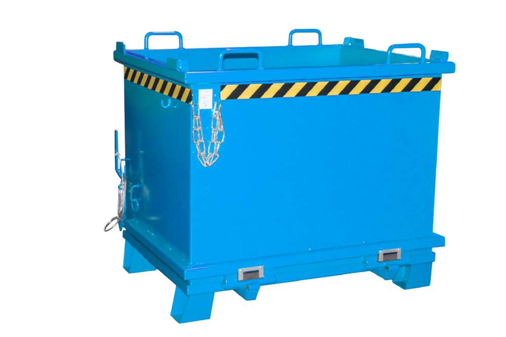Produktbild Bauer Klappbodenbehälter SB 1000 lackiert in der Farbe Lichtblau bild 3