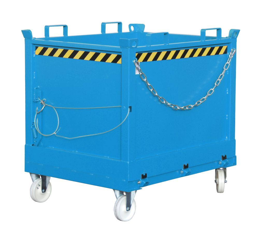 Produktbild Bauer Klappbodenbehälter lackiert in der Farbe Lichtblau FB 1000 bild 3