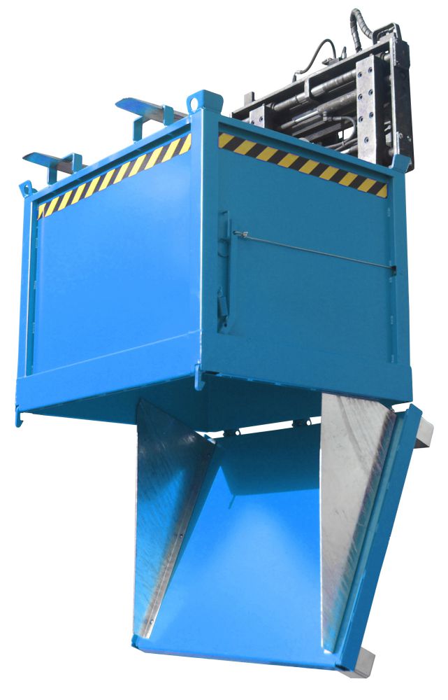 Produktbild Bauer Klappbodenbehälter lackiert in der Farbe Lichtblau FB 1000 bild 4